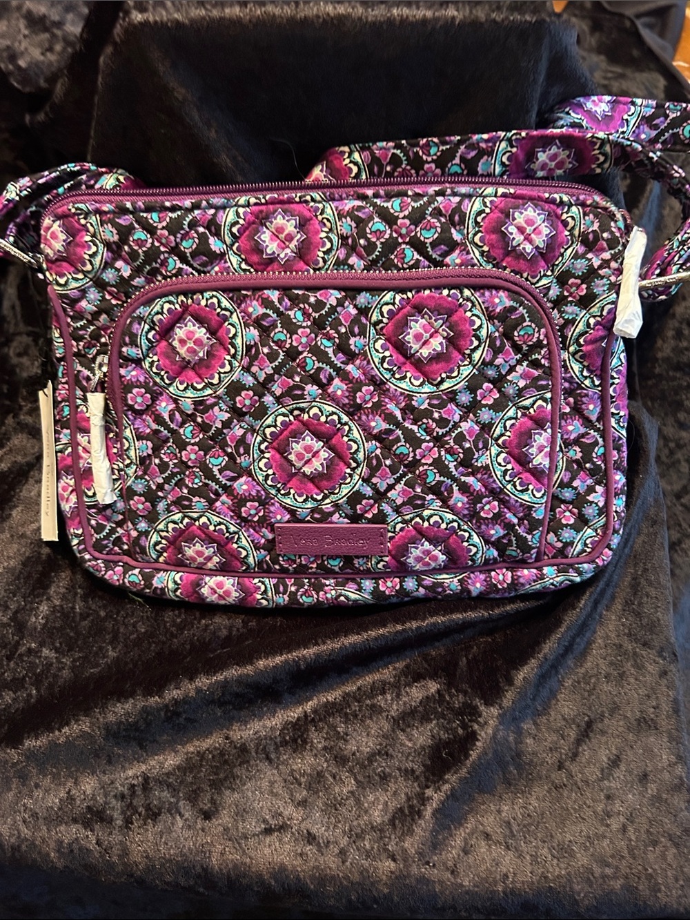 Vera Bradley Purple Floral Quilted Crossbody